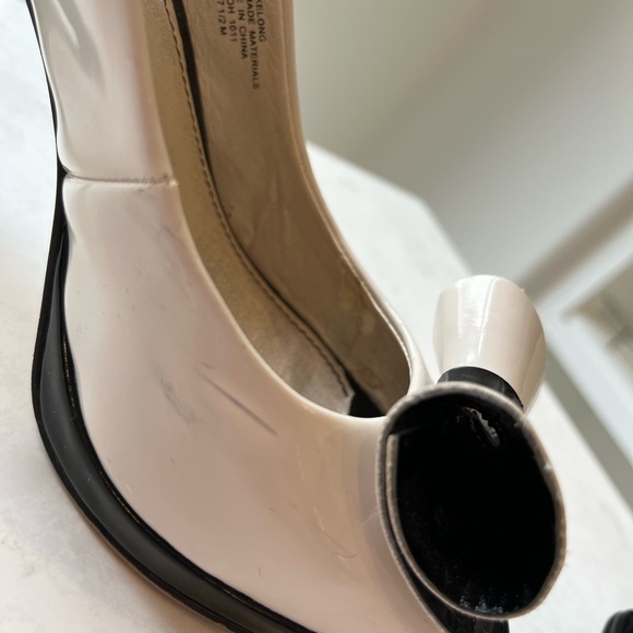 Anne Klein heels with bow black & cream - Picture 7 of 10